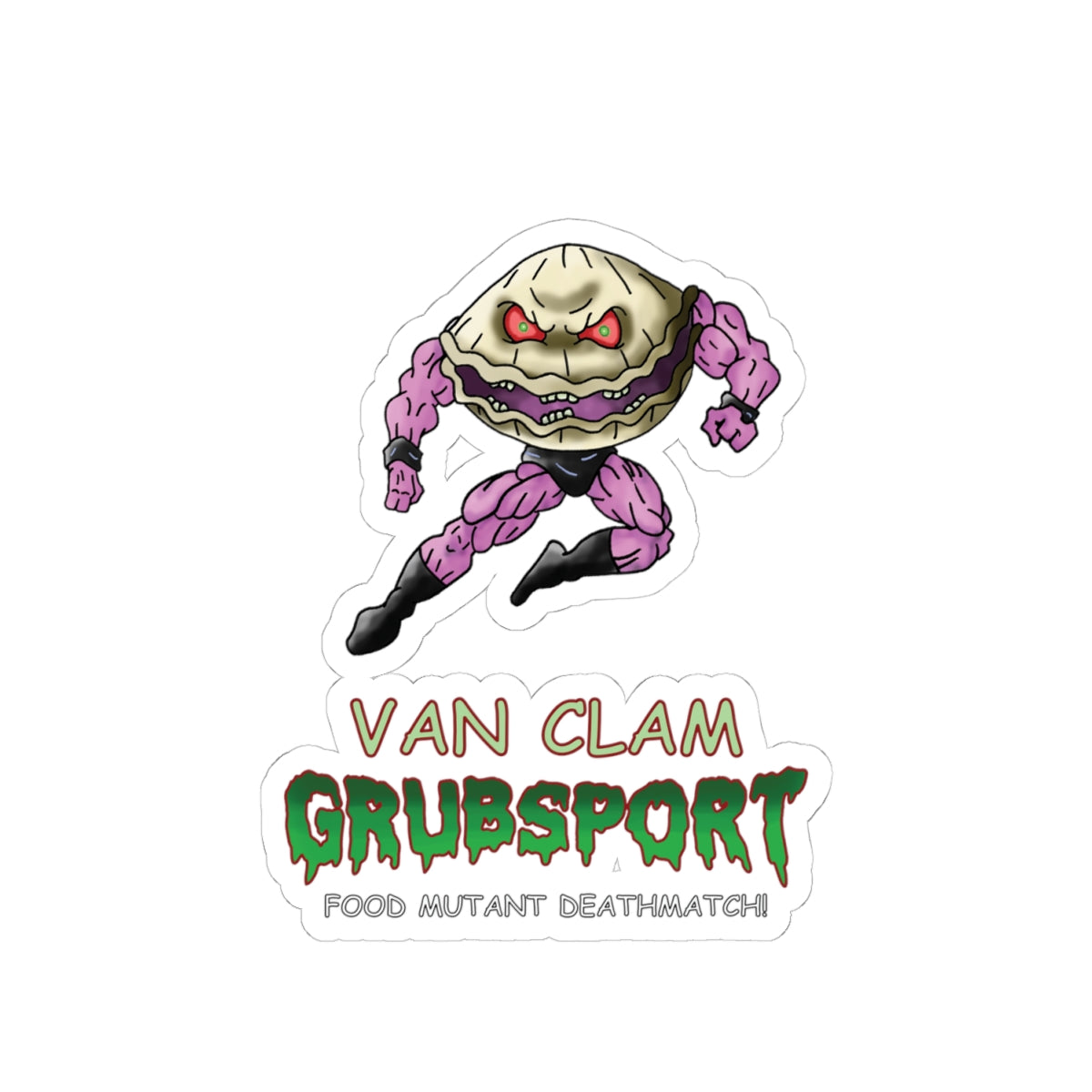 Van Clam Kiss-Cut Stickers