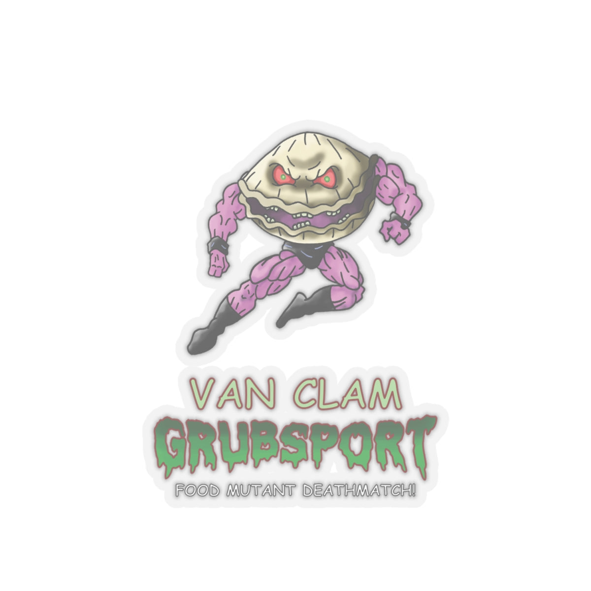 Van Clam Kiss-Cut Stickers