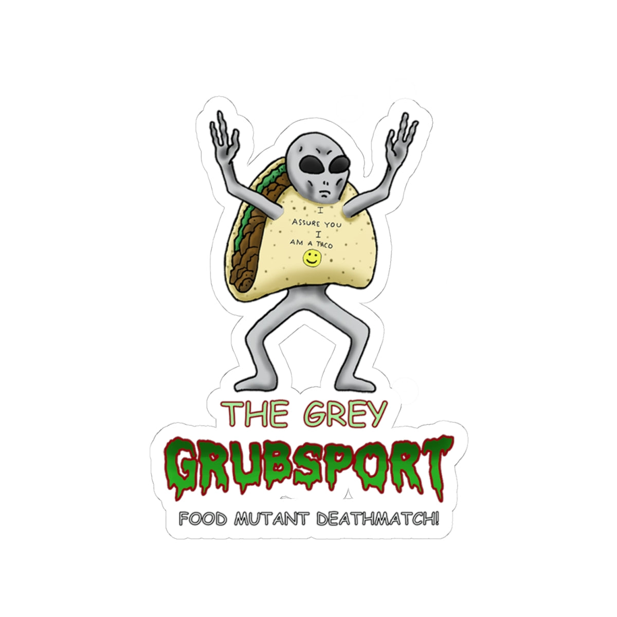 The Grey Kiss-Cut Stickers