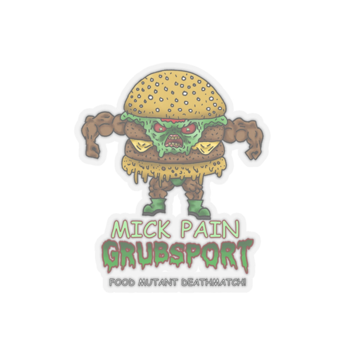 Mick Pain Kiss-Cut Stickers