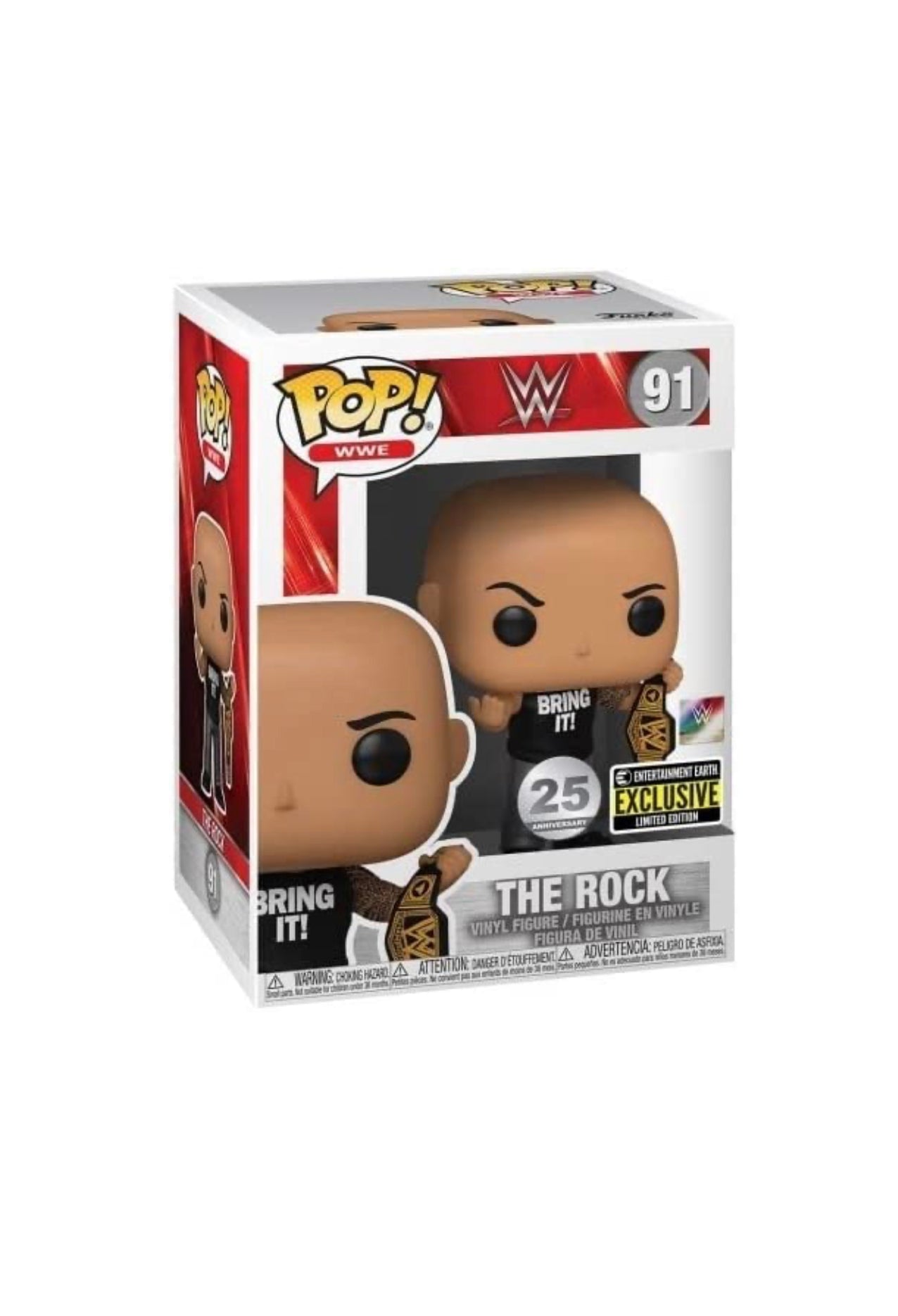 Funko POP! WWE 25th Anniversary #91 The Rock EE Exclusive