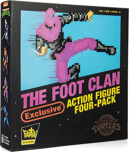 The Loyal Subjects BST AXN Teenage Mutant Ninja Turtles The Foot Clan 5-in Action Figure 4 Pack: