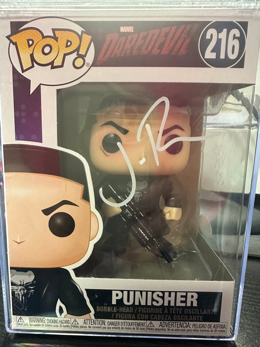 Funko POP! #216 Marvel Daredevil autographed by Jon Bernthal with COA and hard case