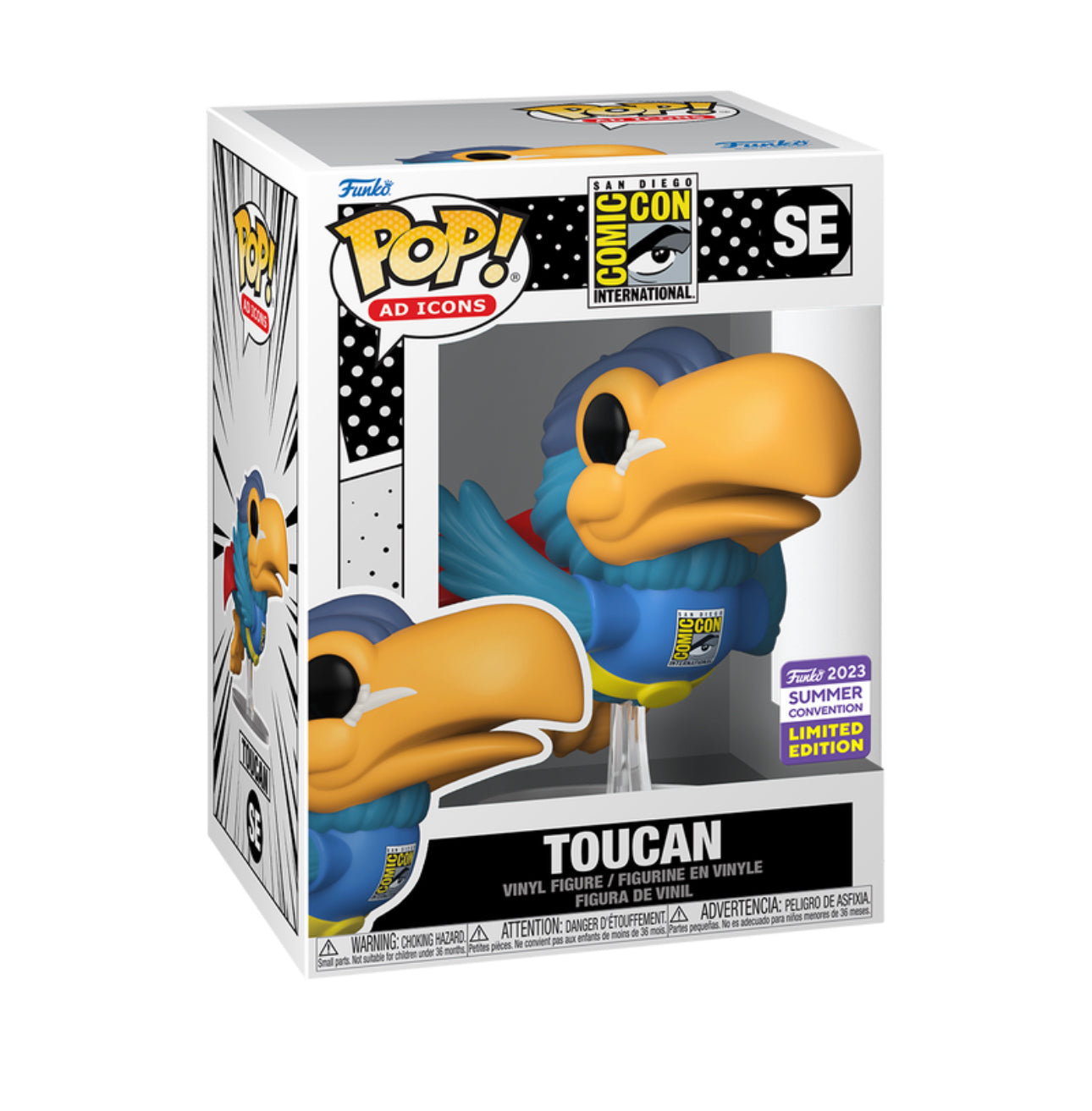 Funko POP! AD Icons Toucan 2023 San Diego Comic Con Summer Convention Limited Edition