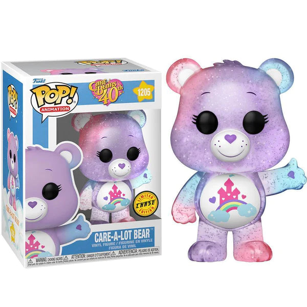 Funko POP! Animation #1205 Care Bears 40th Anniversary Care-A-Lot Bear Glitter CHASE