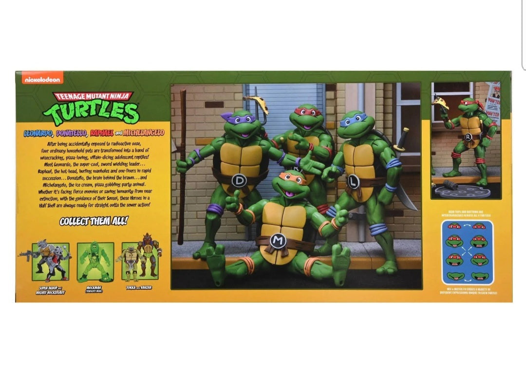 2022 TMNT NECA Teenage Mutant Ninja Turtles 4-pack Figure