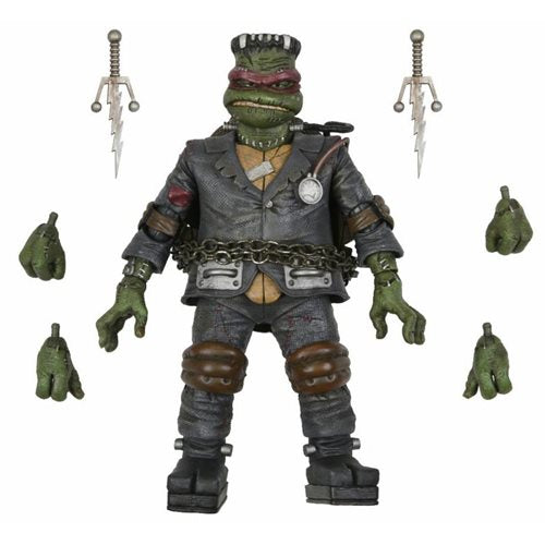 Neca Teenage Mutant Ninja Turtles X Universal Monsters Raphael as Frankenstein's Monster Ultimate Action Figures