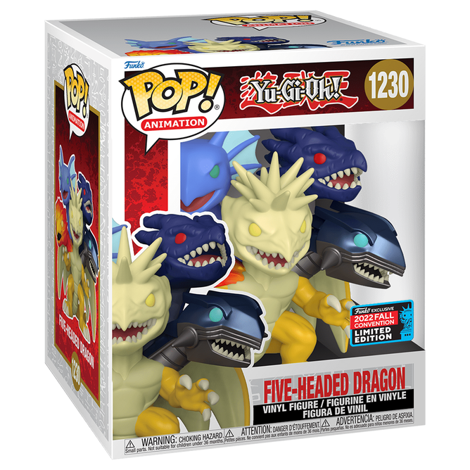 Funko Pop! Super Animation: Yu-Gi-Oh! Five-Headed Dragon Vinyl Figure 2022 Fall Convention Exclusive