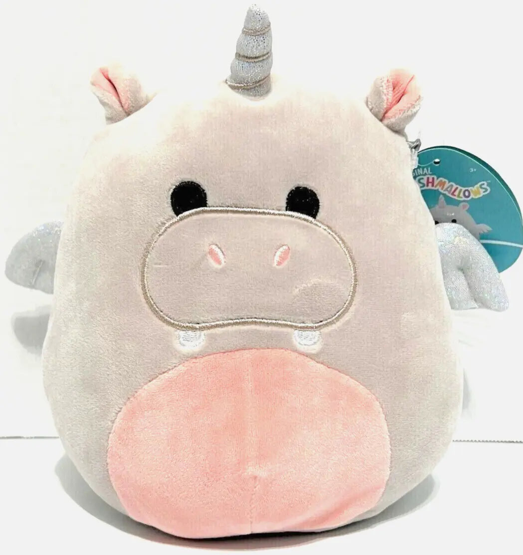 Squishmallow 7in Haizley the Hippo Unicorn