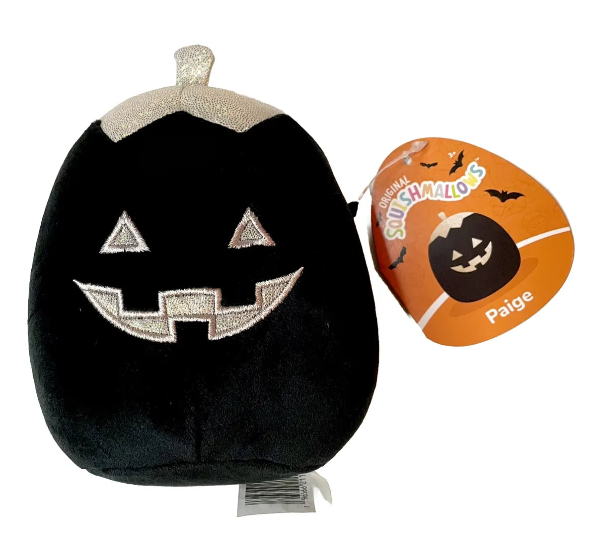 Squishmallow: Paige the Black & Silver Pumpkin 5 inch Halloween 2023