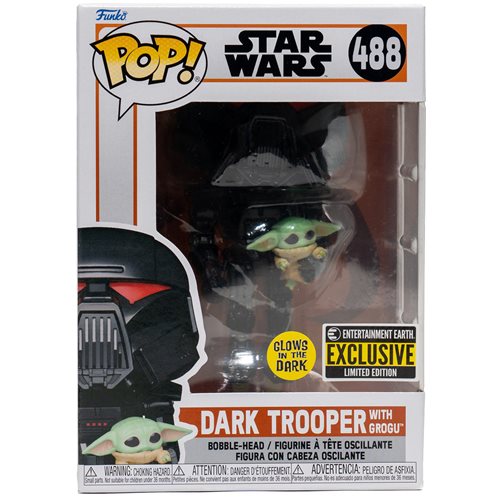Funko Dark Trooper with Grogu 488 EE exclusive glow-in-dark