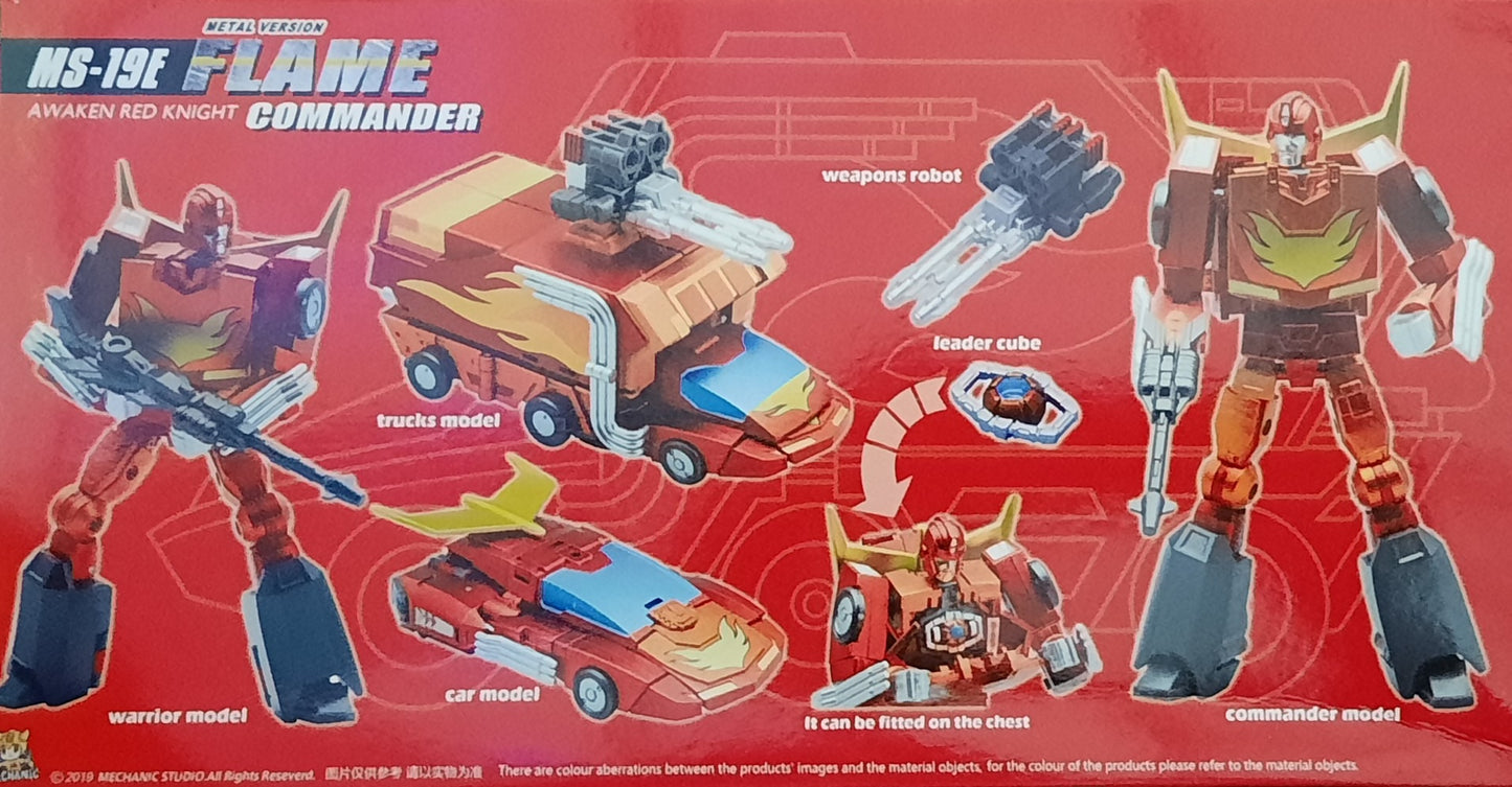 MS-19E Flame Commander Rodimus Prime Metal Version by MechFansToys