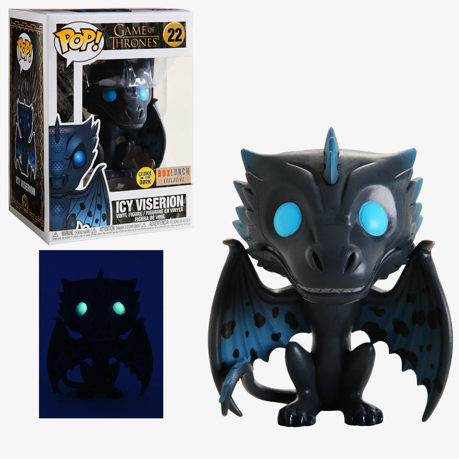 Funko Pop! Television Game of Thrones Icy Viserion (Glows in the Dark) (Box Lunch Exclusive)