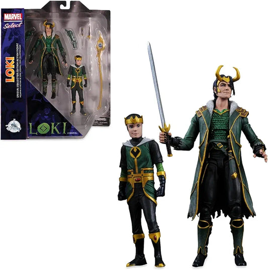 Marvel Select Diamond Loki with Kid Loki Special Collector Edition Action Figure Set