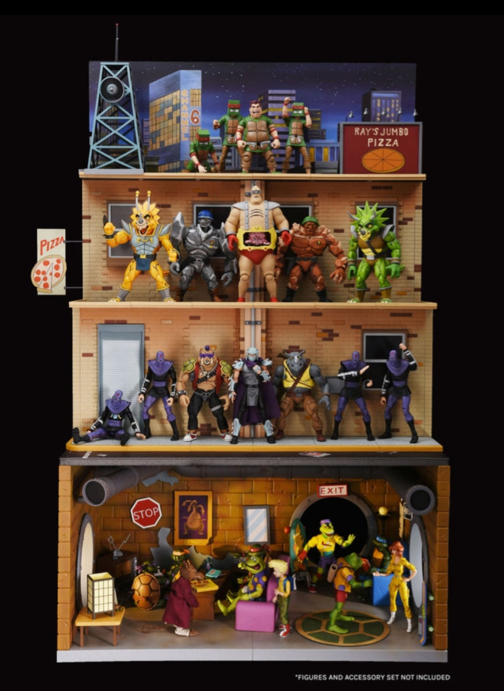 NECA TMNT Teenage Mutant Ninja Turtles - The Sewer Lair