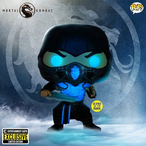 Funko Mortal Kombat 2021 Sub-Zero Glow-in-the-Dark Pop! Vinyl Figure - EE Exclusive