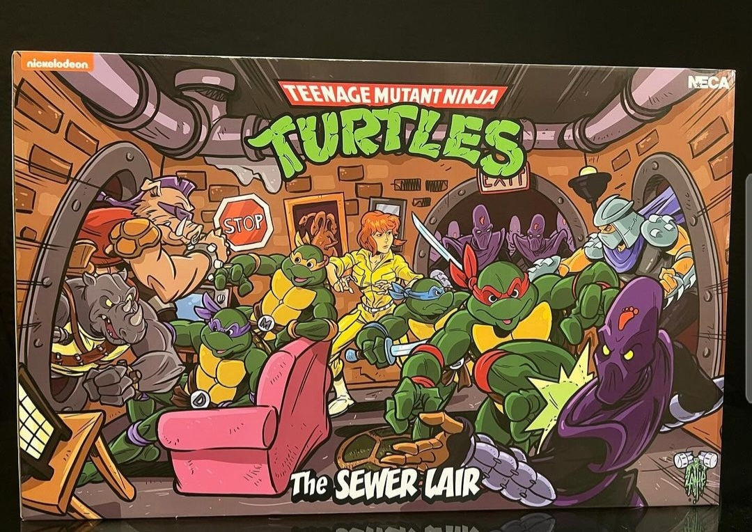 NECA TMNT Teenage Mutant Ninja Turtles - The Sewer Lair