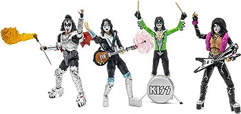 The Loyal Subjects Kiss Signature Colors BST Axn 5-inch Action Figure 4-Pack with accessories