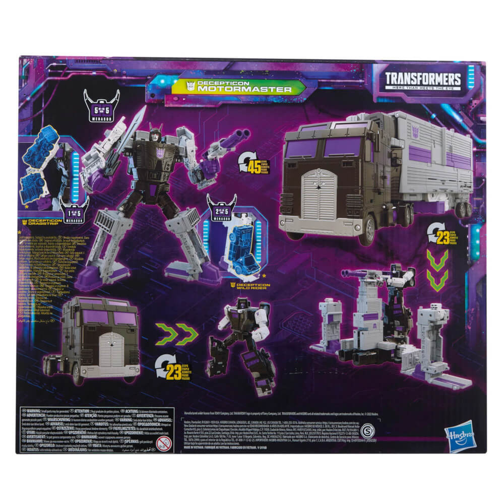 Transformers Generations Legacy Series Commander Decepticon Motormaster Combiner Action Figure