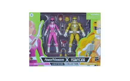 Power Rangers X Teenage Mutant Ninja Turtles Morphed April and Morphed Michelangelo Action Figure 2-Pack