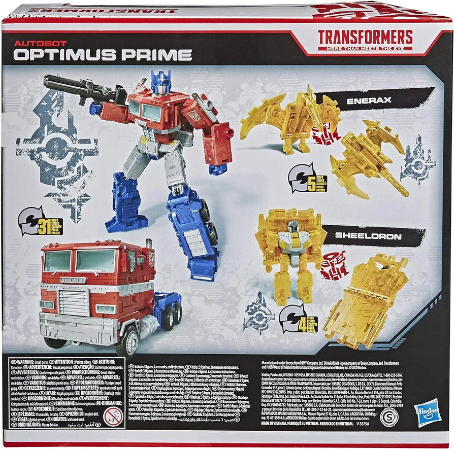 Transformers WFC Netflix Optimus Prime Battle 3-Pack