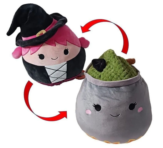 Squishmallow: Wexla The Witch and Johanna Flip-A-Mallow Halloween 2022 12 inch