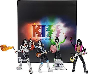 The Loyal Subjects Kiss Signature Colors BST Axn 5-inch Action Figure 4-Pack with accessories
