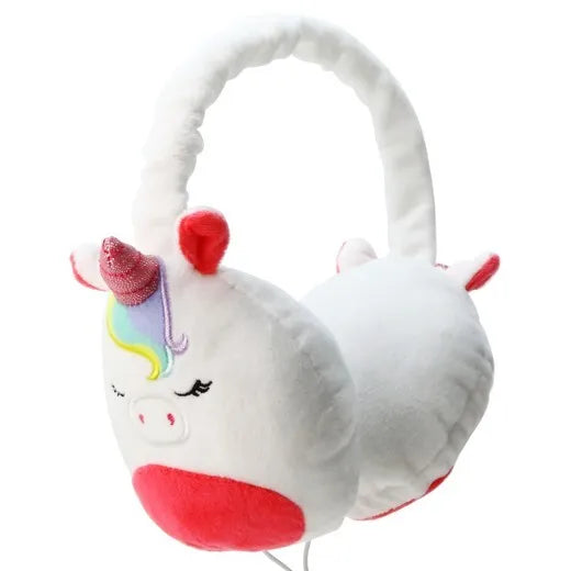 Squishmallow plush wired headphones Micky