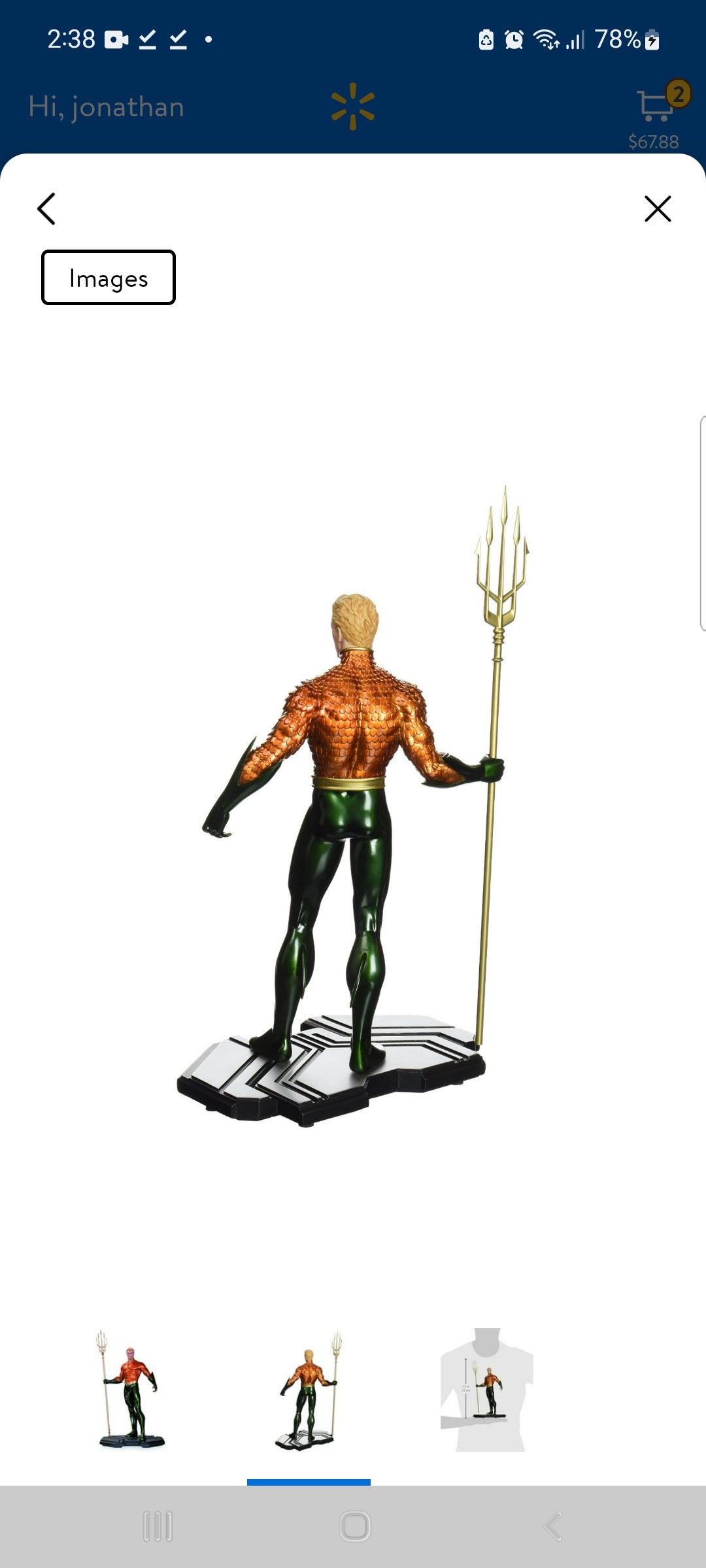 DC Comics Icons Aquaman 1/6 Scale Statue