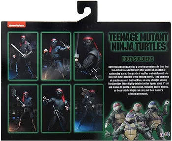 Neca Teenage Mutant Ninja Turtles The Movie Foot Soldier 2 Pack Wal-Mart Exclusive