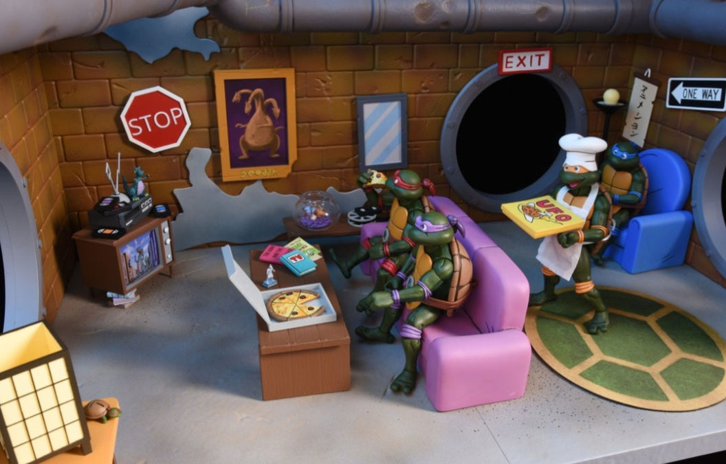 NECA TMNT Teenage Mutant Ninja Turtles - The Sewer Lair